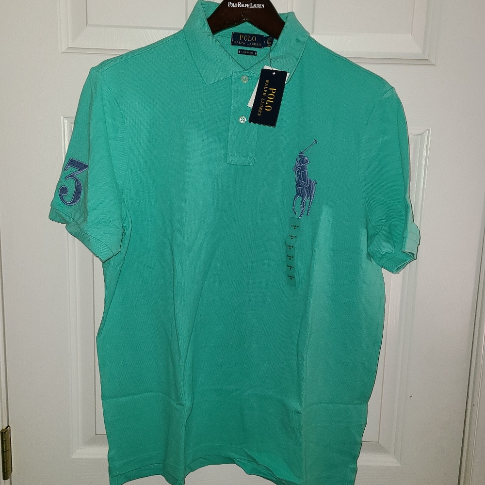 RALPH LAUREN POLO SHIRT M BIG PONY CLASSIC FIT MEDIUM